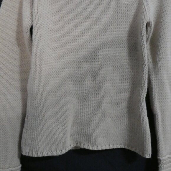 DEX - Fresh Products | small | Beige Ribbed Turtleneck Sweater - Picture 8 of 14